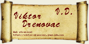 Viktor Drenovac vizit kartica